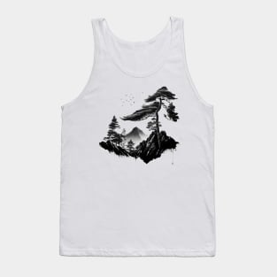 Fountain watercolor Tank Top